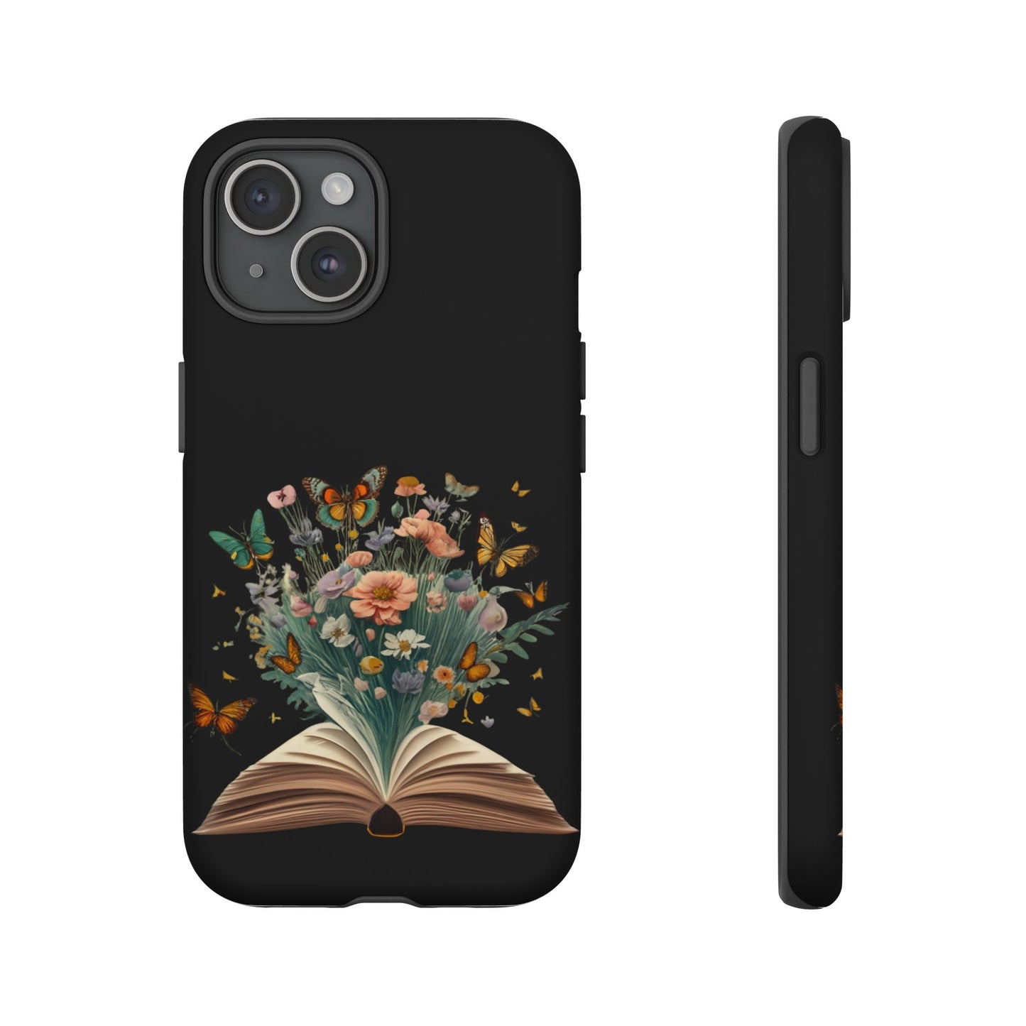 Book and wildflowers iPhone 15 | Floral iPhone 15 Case