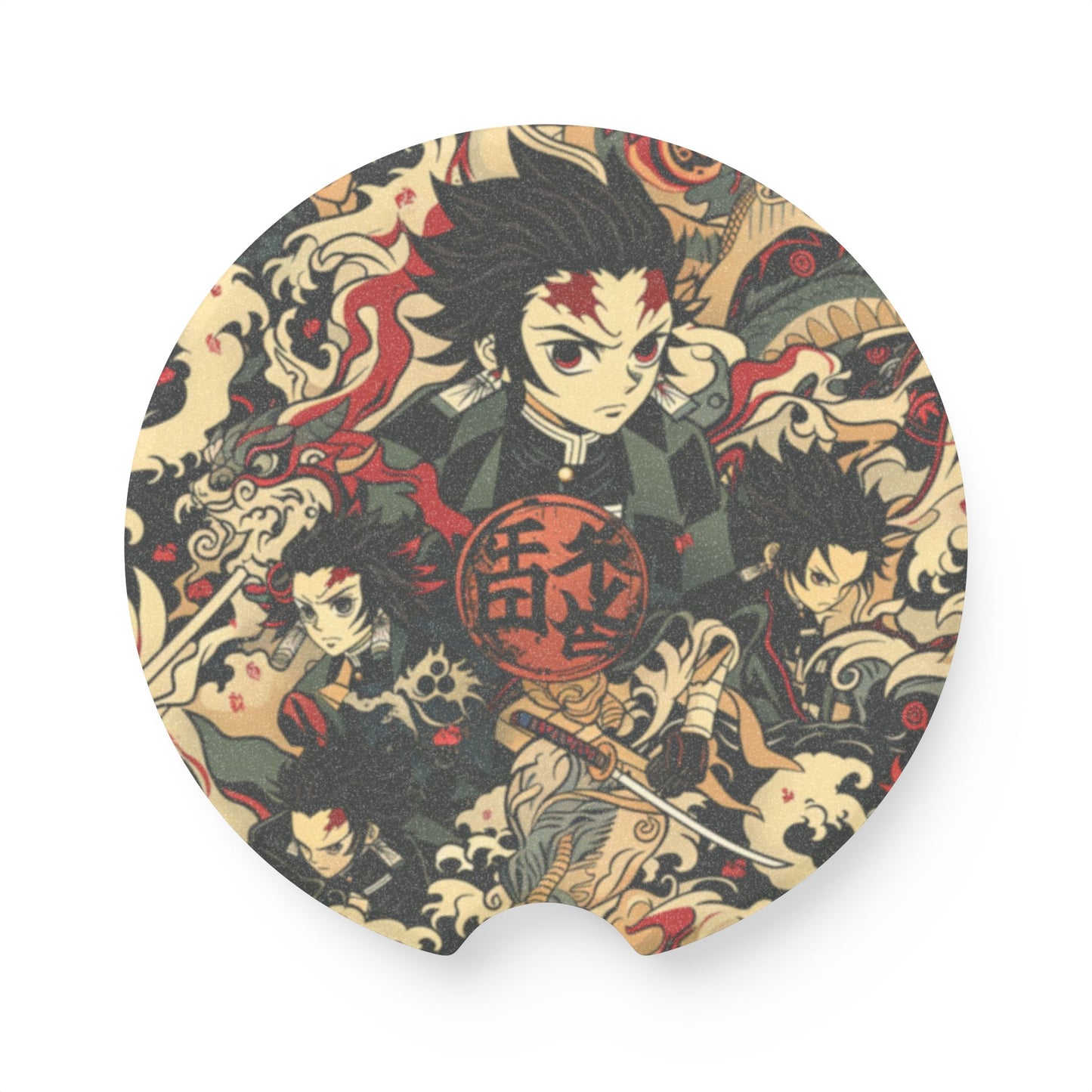 Demon Slayer Anime Car Coaster | Anime | Gift for him | Gift for anime lover| Car Accessories