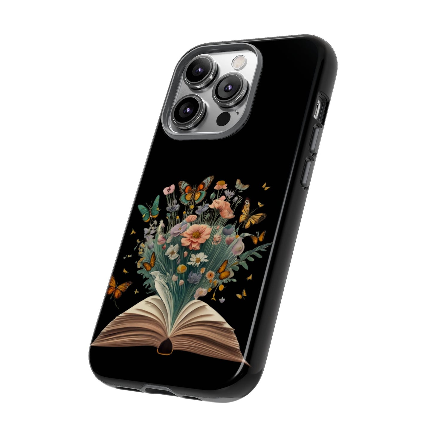 Book and wildflowers iPhone 15 | Floral iPhone 15 Case