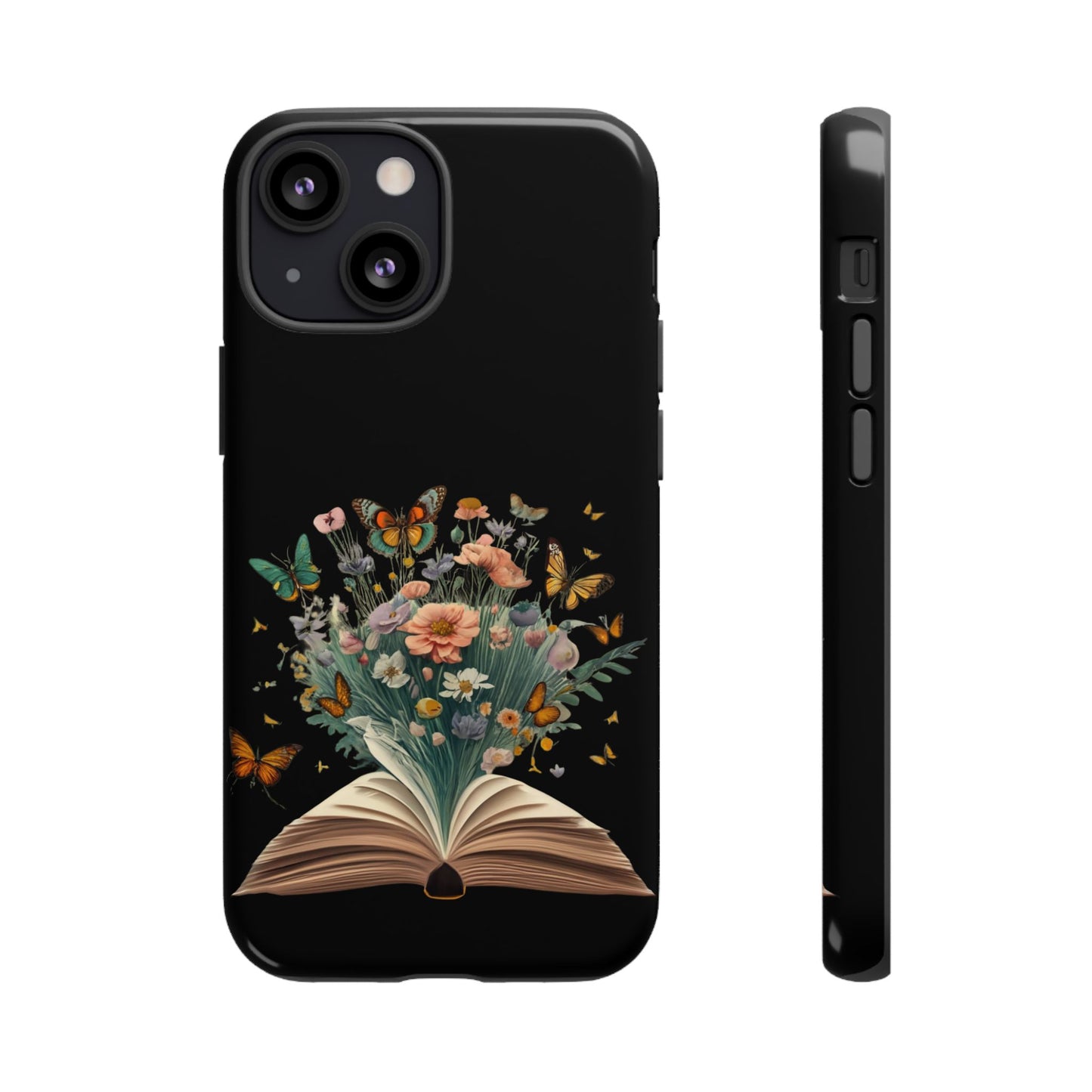 Book and wildflowers iPhone 15 | Floral iPhone 15 Case