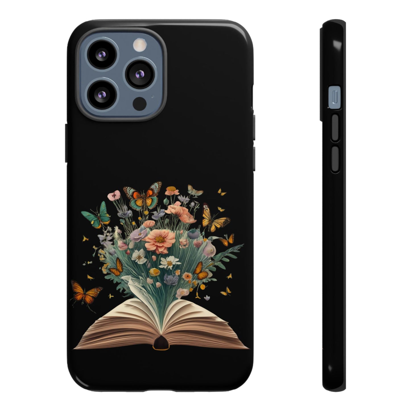 Book and wildflowers iPhone 15 | Floral iPhone 15 Case