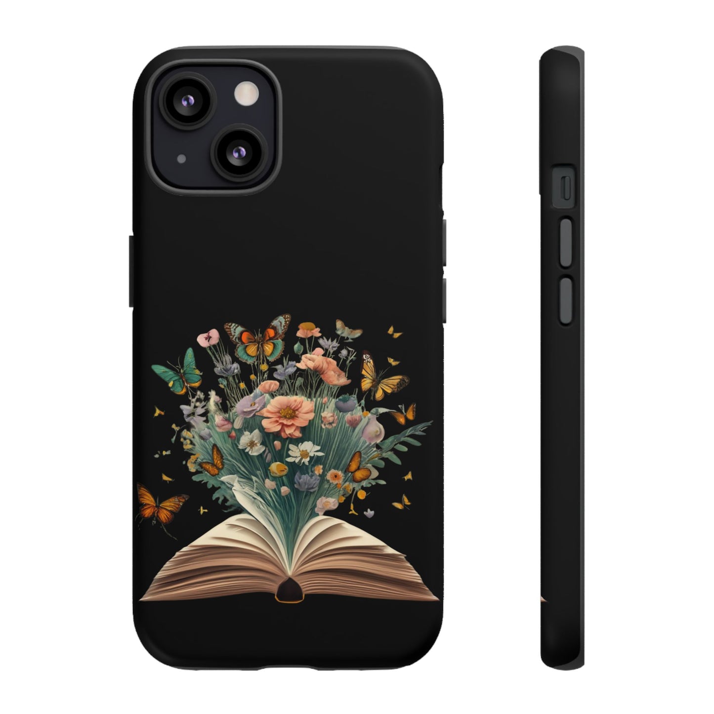 Book and wildflowers iPhone 15 | Floral iPhone 15 Case