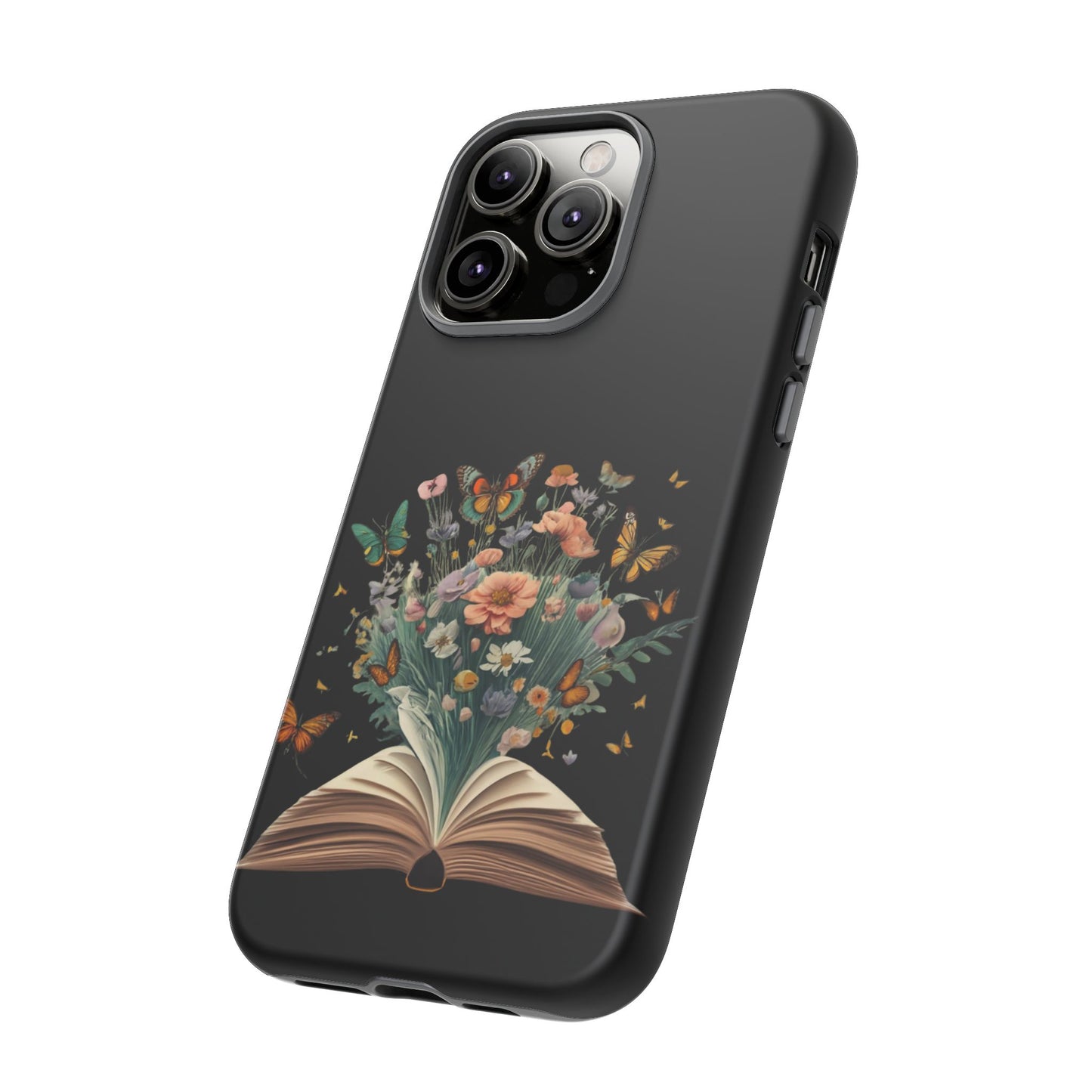 Book and wildflowers iPhone 15 | Floral iPhone 15 Case