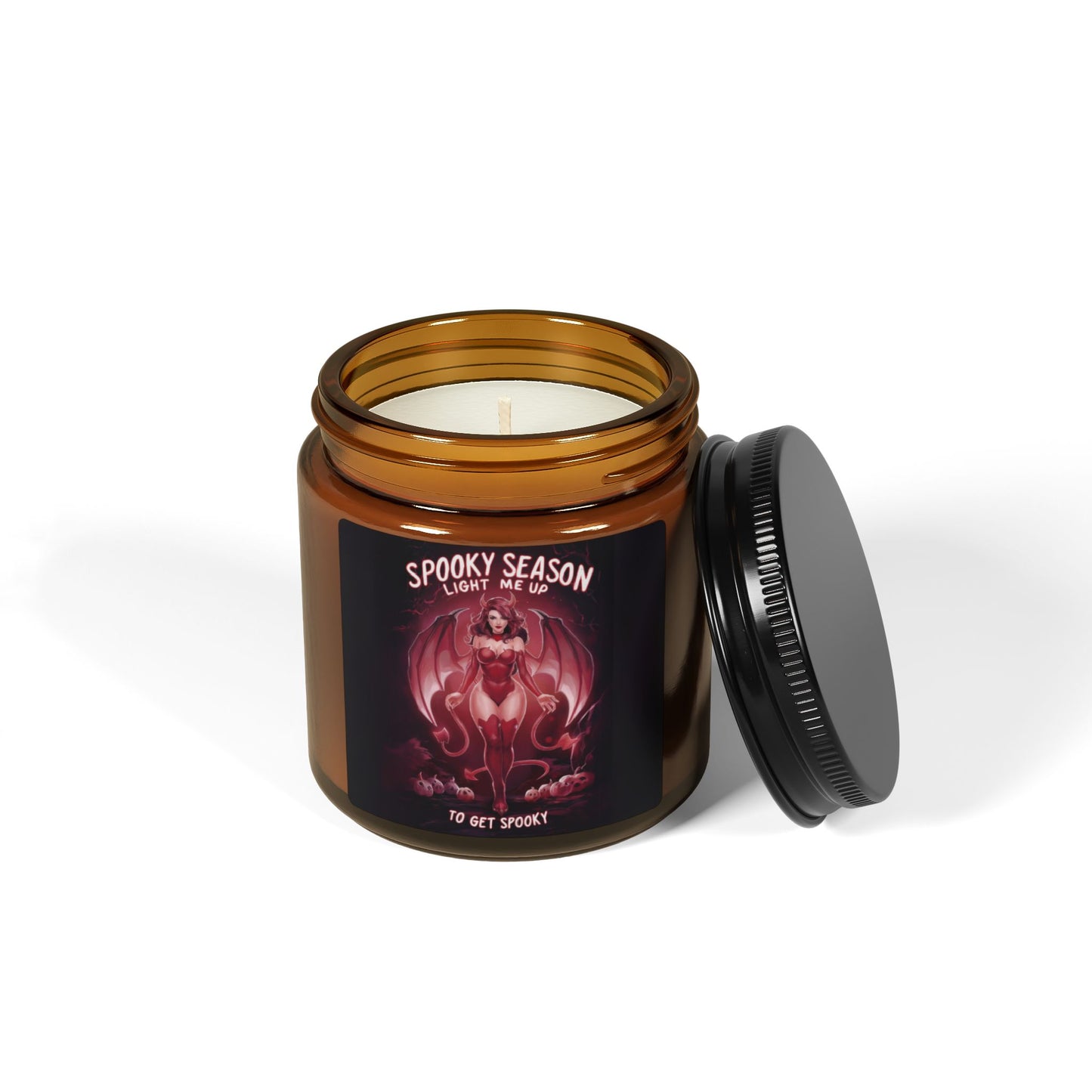 Light me up to get Spooky Candle | Halloween Candle | Fall Candles | Couple Candles