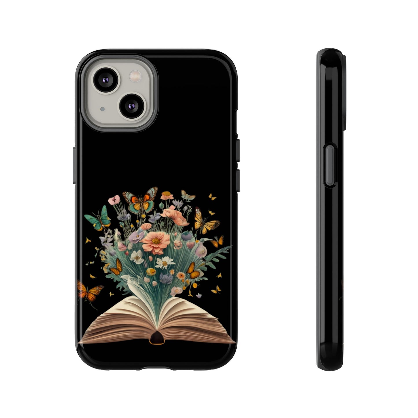 Book and wildflowers iPhone 15 | Floral iPhone 15 Case