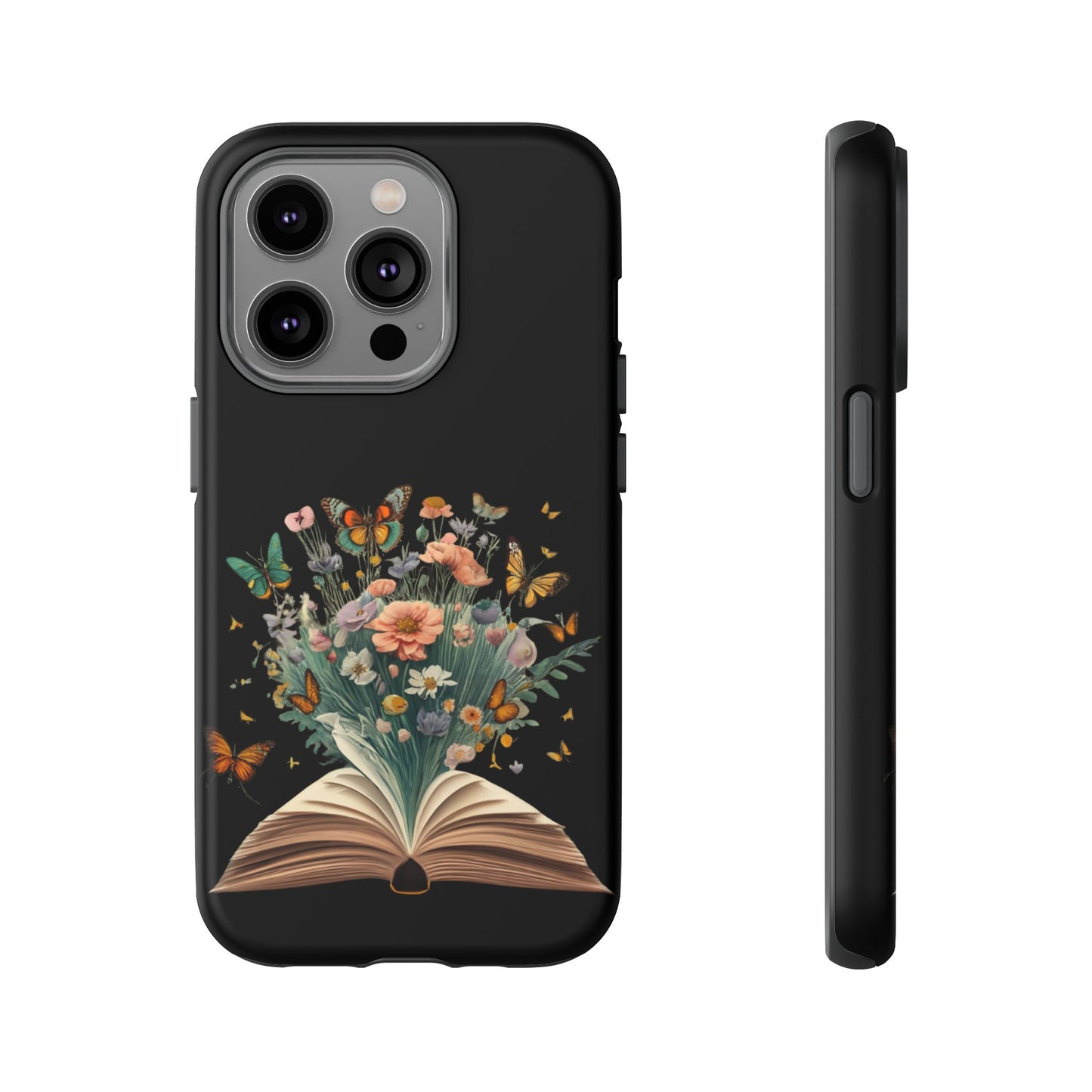 Book and wildflowers iPhone 15 | Floral iPhone 15 Case