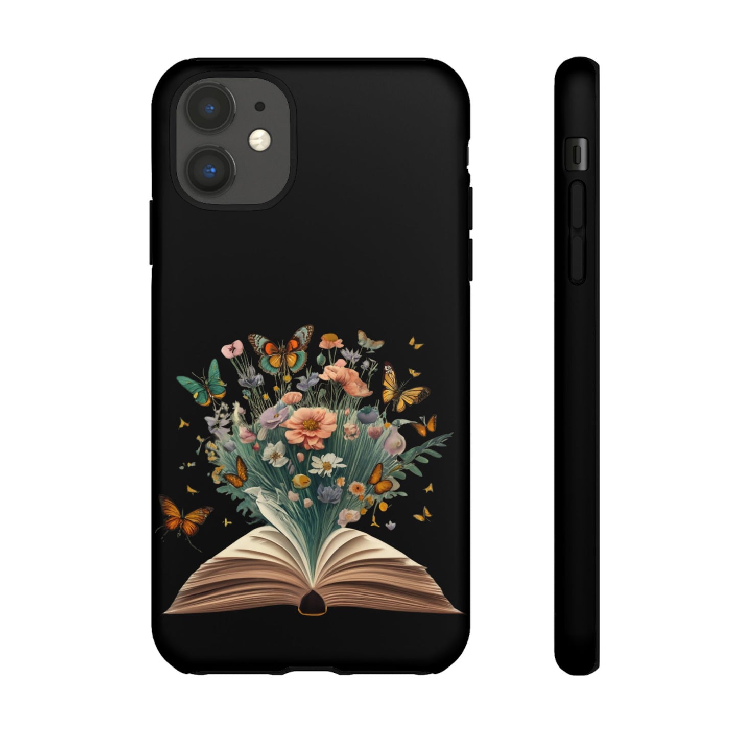 Book and wildflowers iPhone 15 | Floral iPhone 15 Case