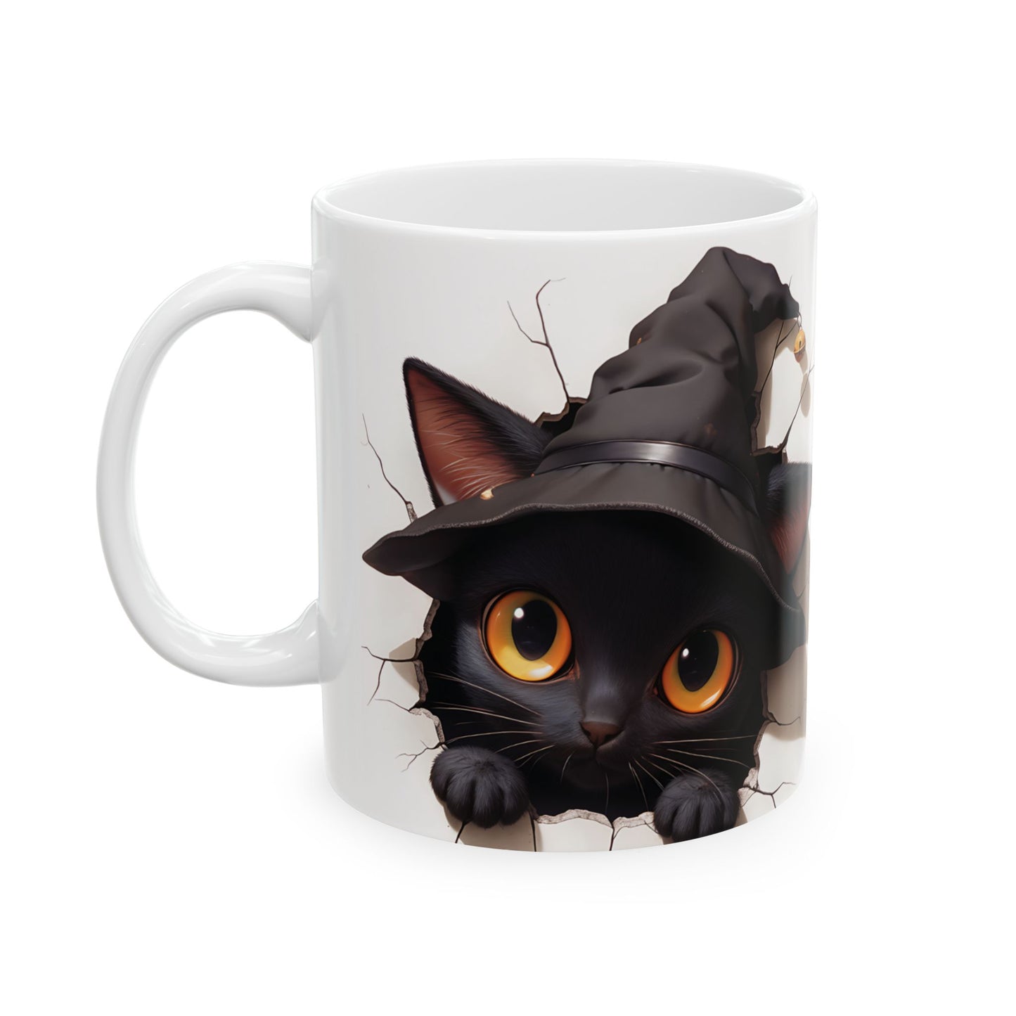 Cute Halloween Black Cat Mug | Mug Cat | Coffee Mug Cat Lover Gift | Halloween Gift