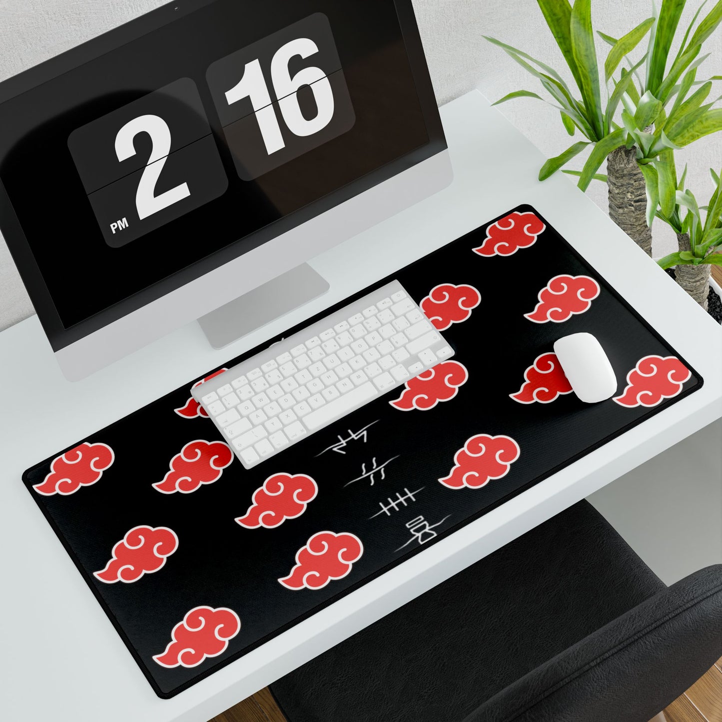 Akatsuki Red Cloud Anime Desk Mats | Anime Lover | Gamer | Naruto