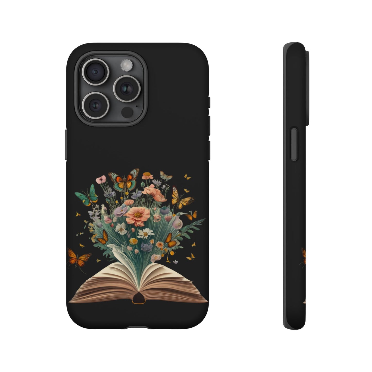 Book and wildflowers iPhone 15 | Floral iPhone 15 Case