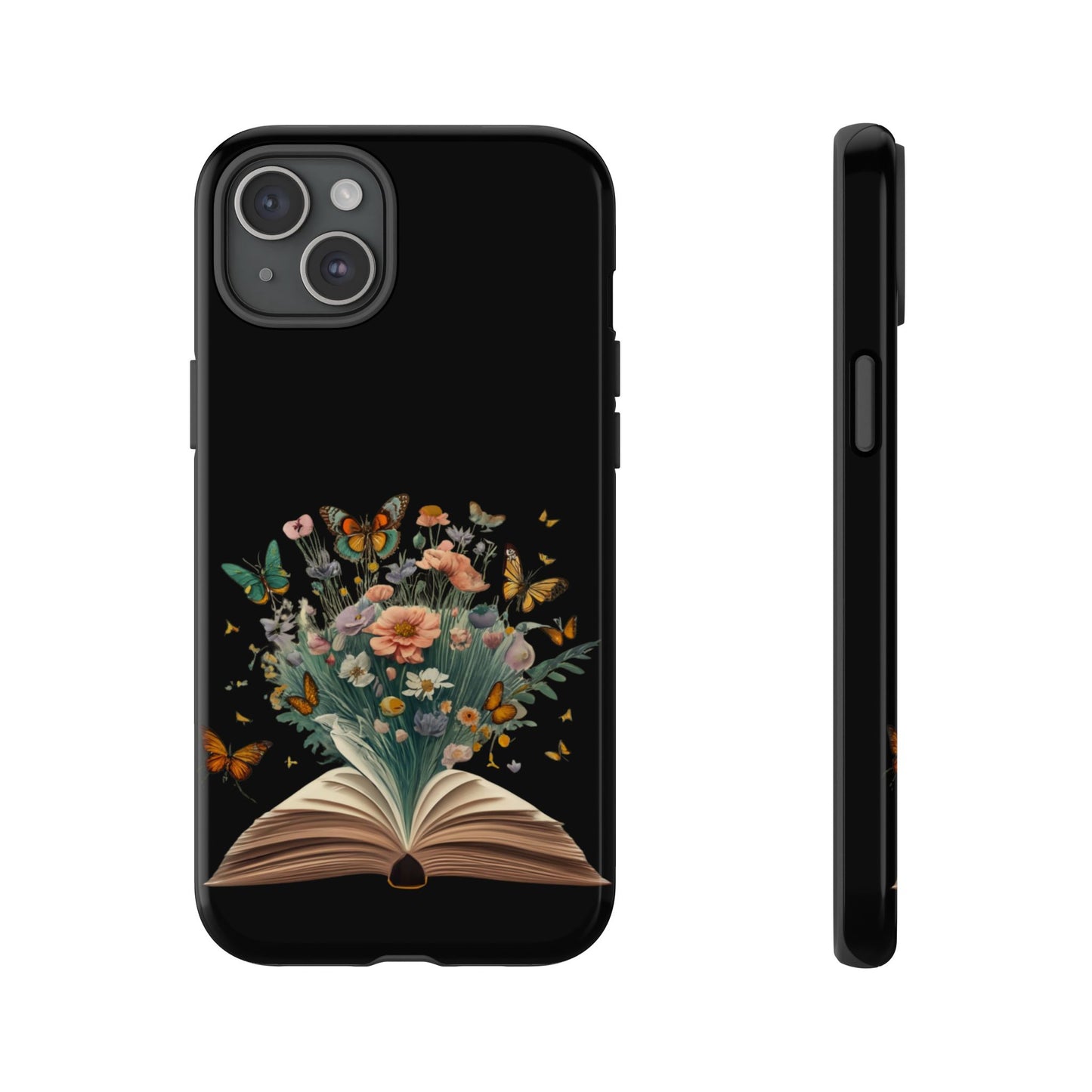 Book and wildflowers iPhone 15 | Floral iPhone 15 Case