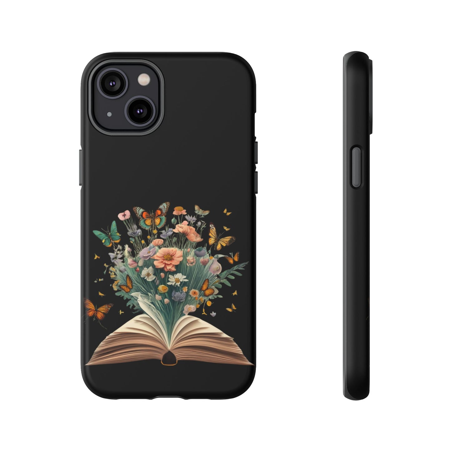 Book and wildflowers iPhone 15 | Floral iPhone 15 Case