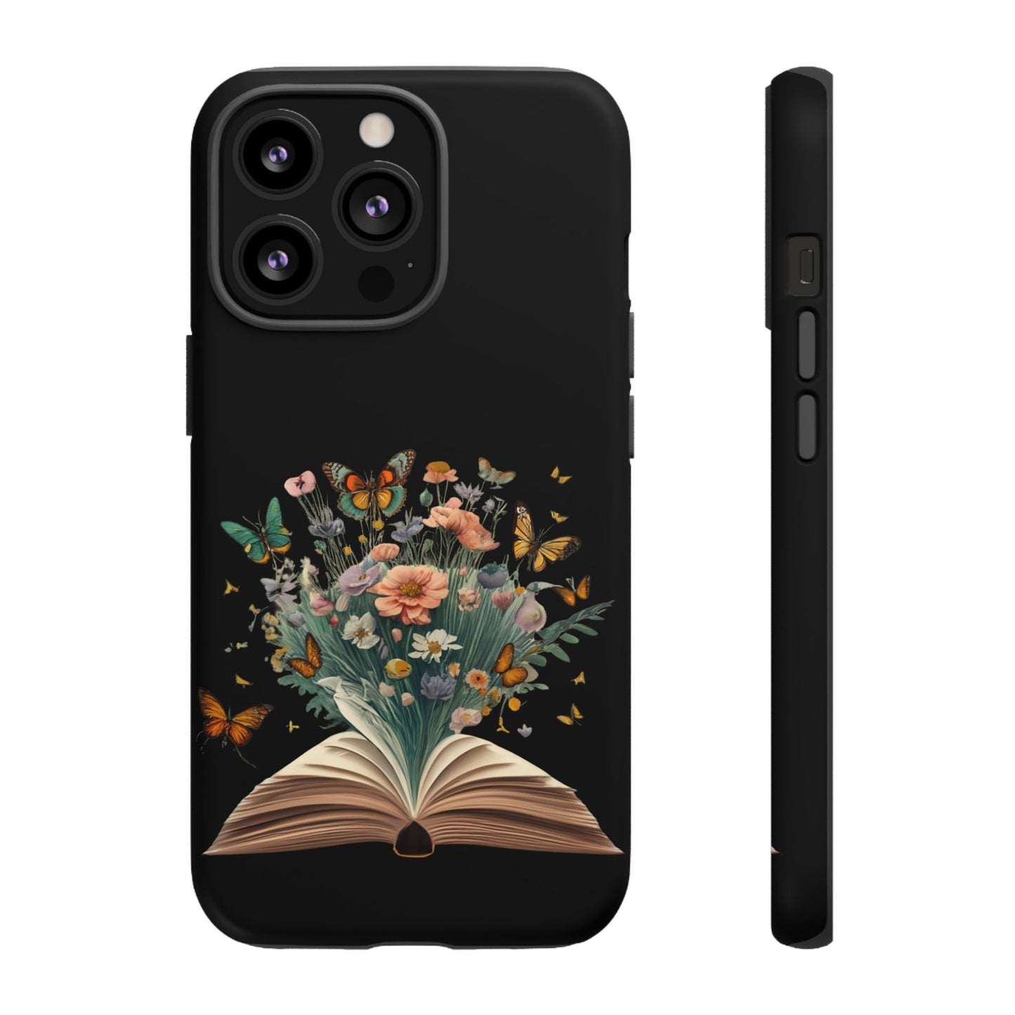 Book and wildflowers iPhone 15 | Floral iPhone 15 Case