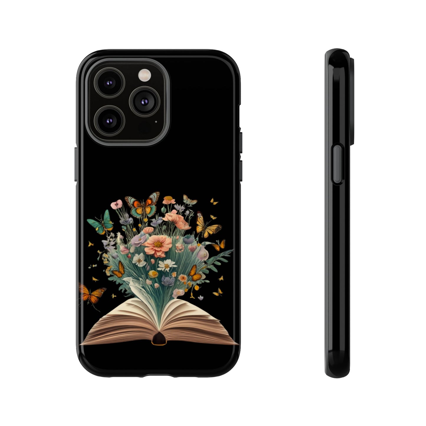 Book and wildflowers iPhone 15 | Floral iPhone 15 Case