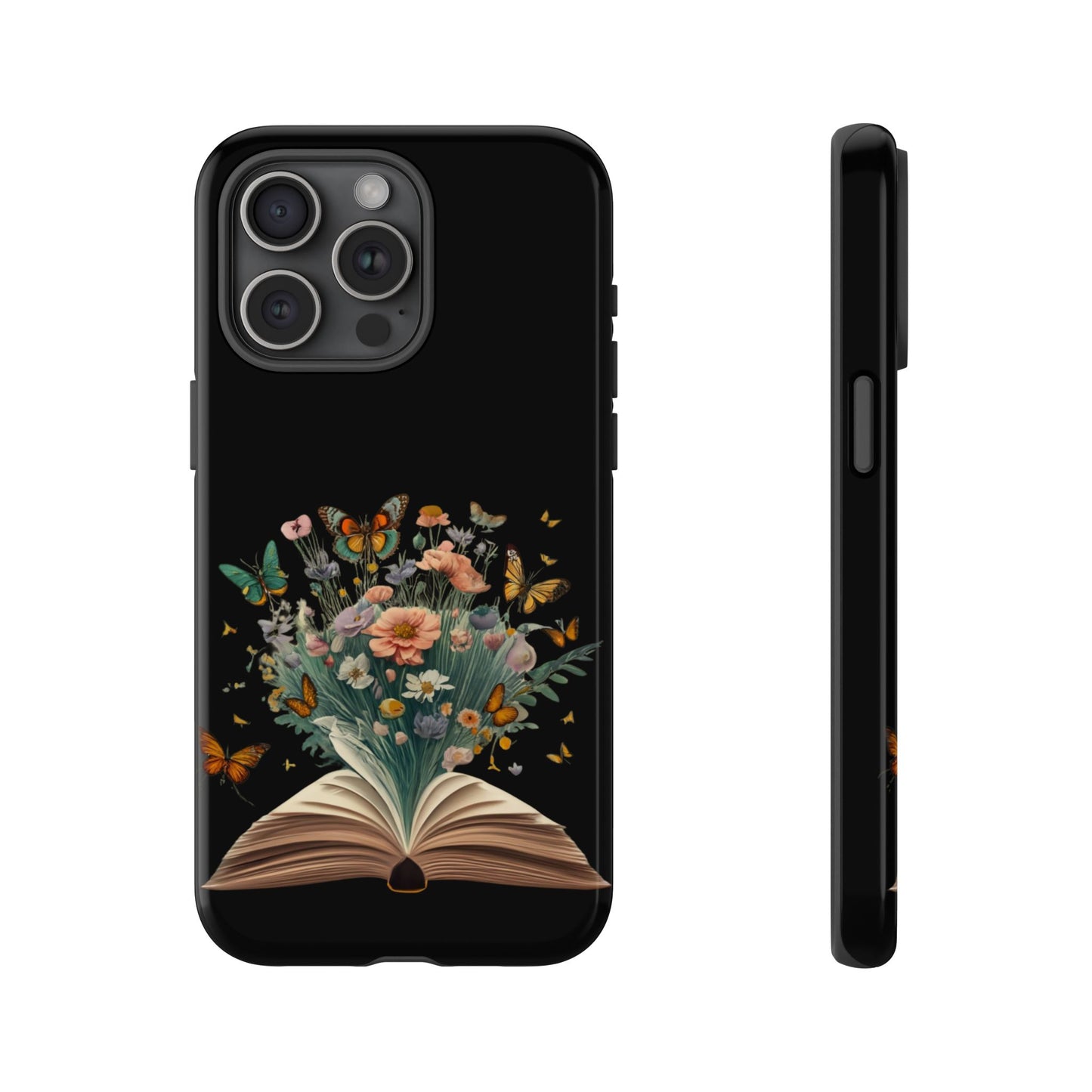 Book and wildflowers iPhone 15 | Floral iPhone 15 Case