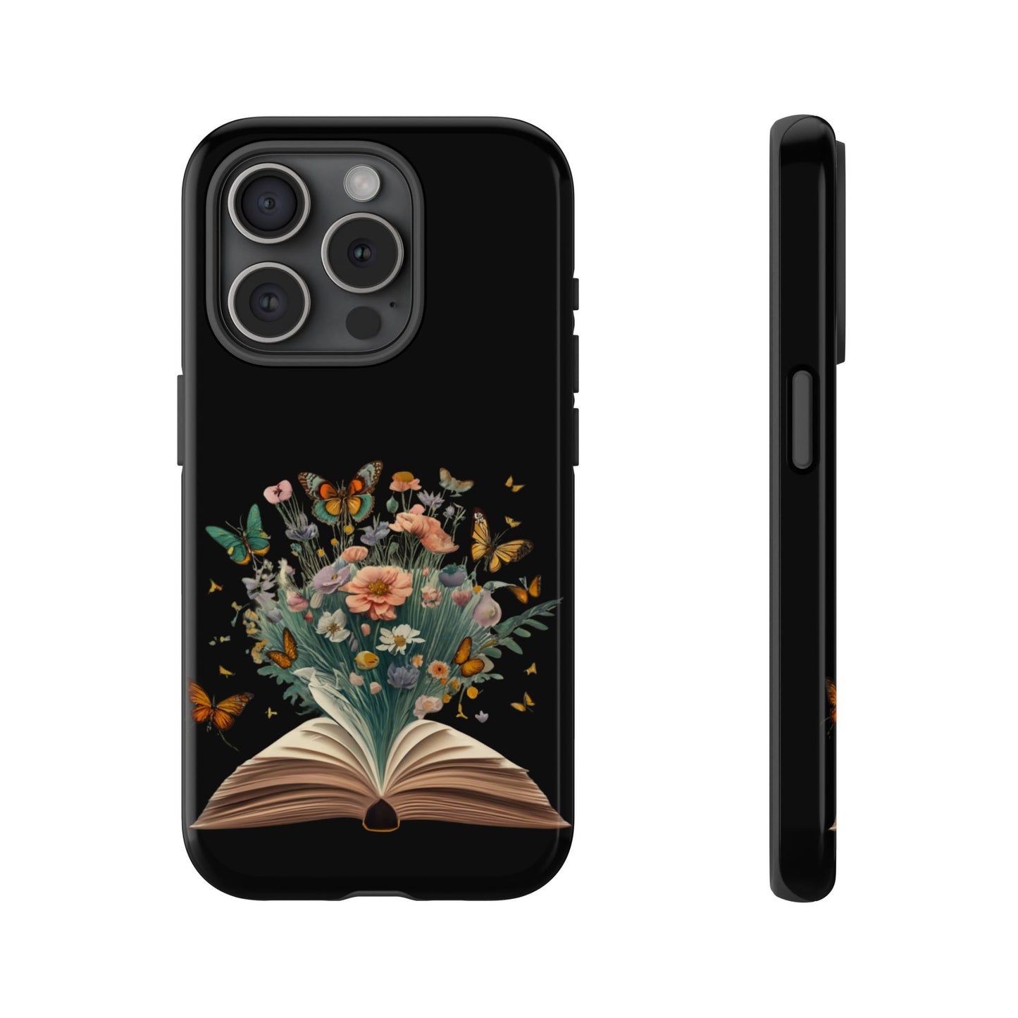 Book and wildflowers iPhone 15 | Floral iPhone 15 Case