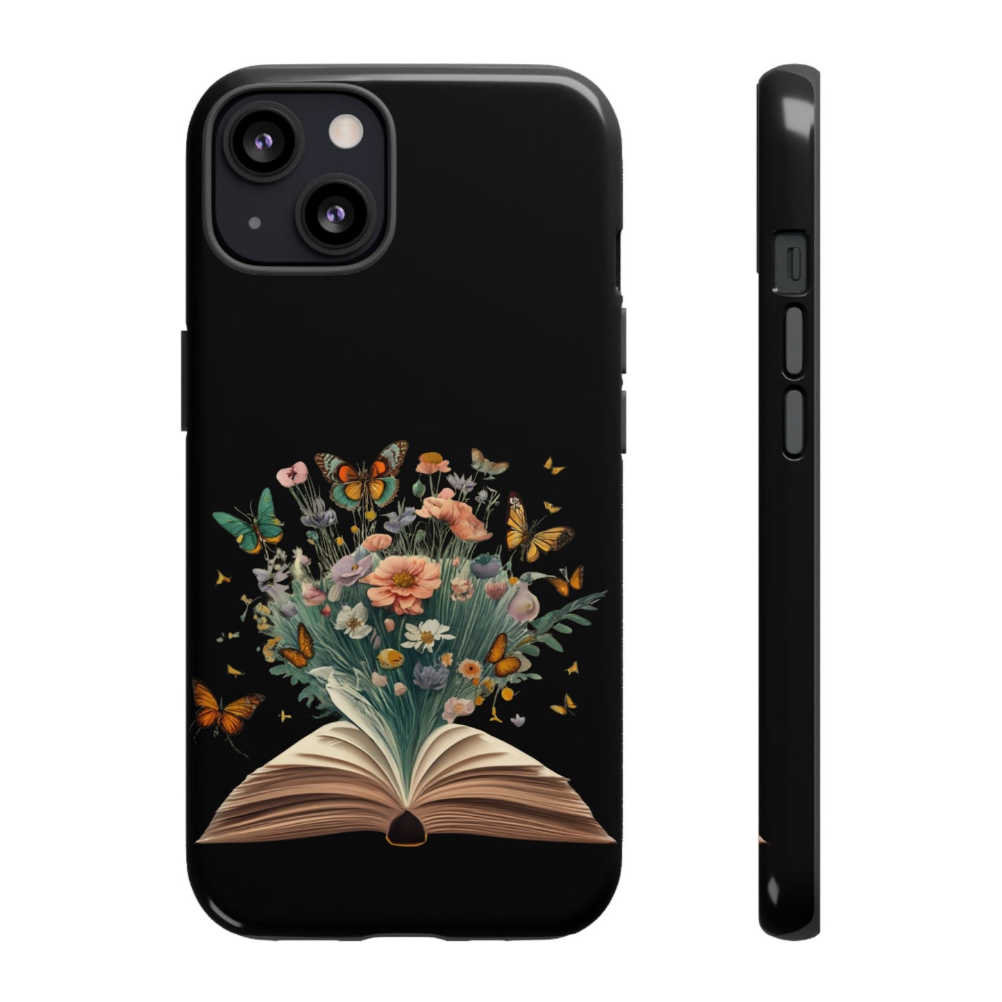 Book and wildflowers iPhone 15 | Floral iPhone 15 Case