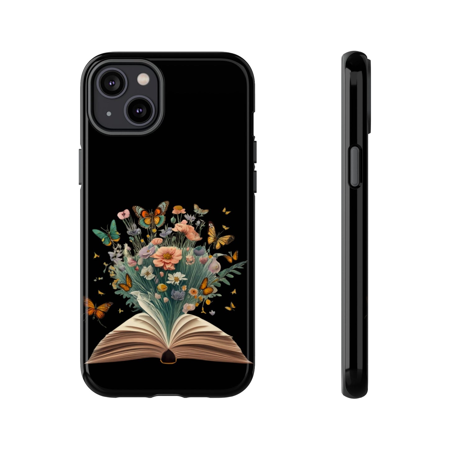 Book and wildflowers iPhone 15 | Floral iPhone 15 Case