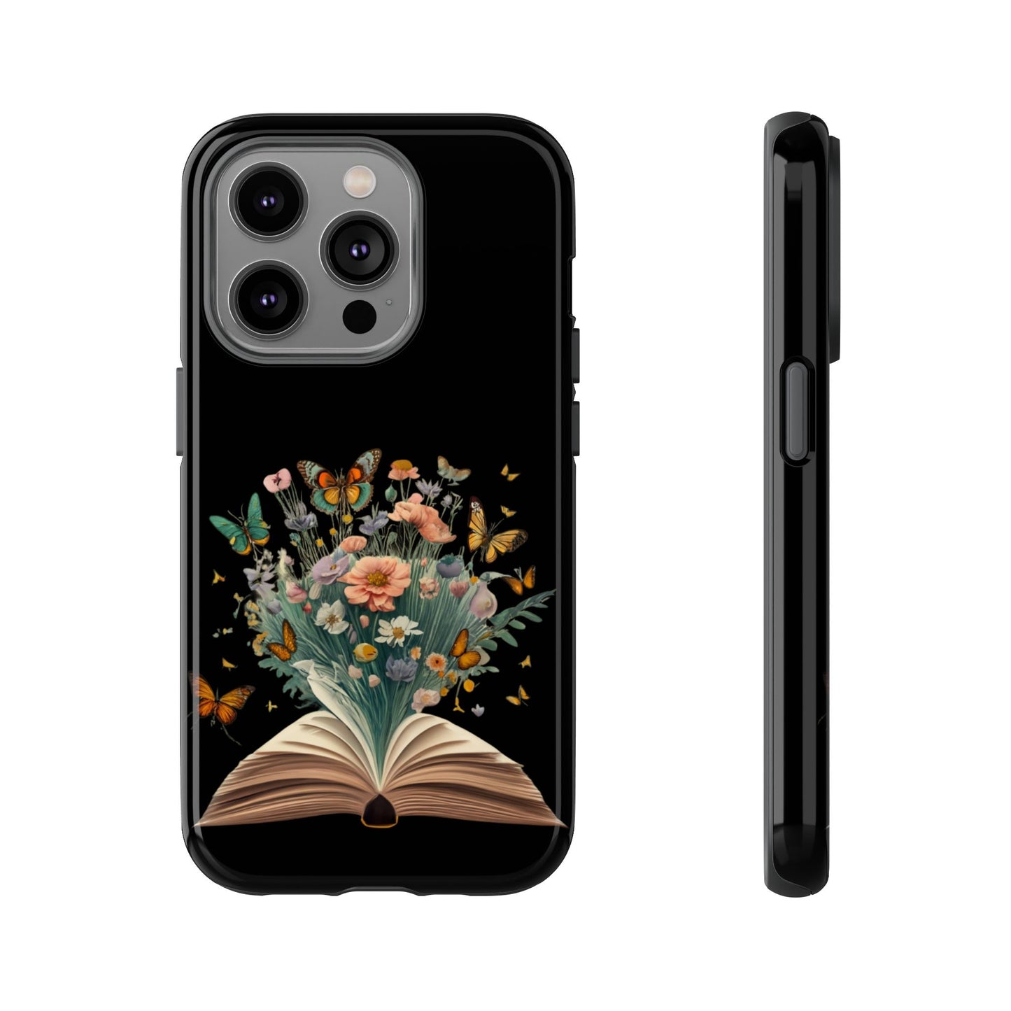 Book and wildflowers iPhone 15 | Floral iPhone 15 Case