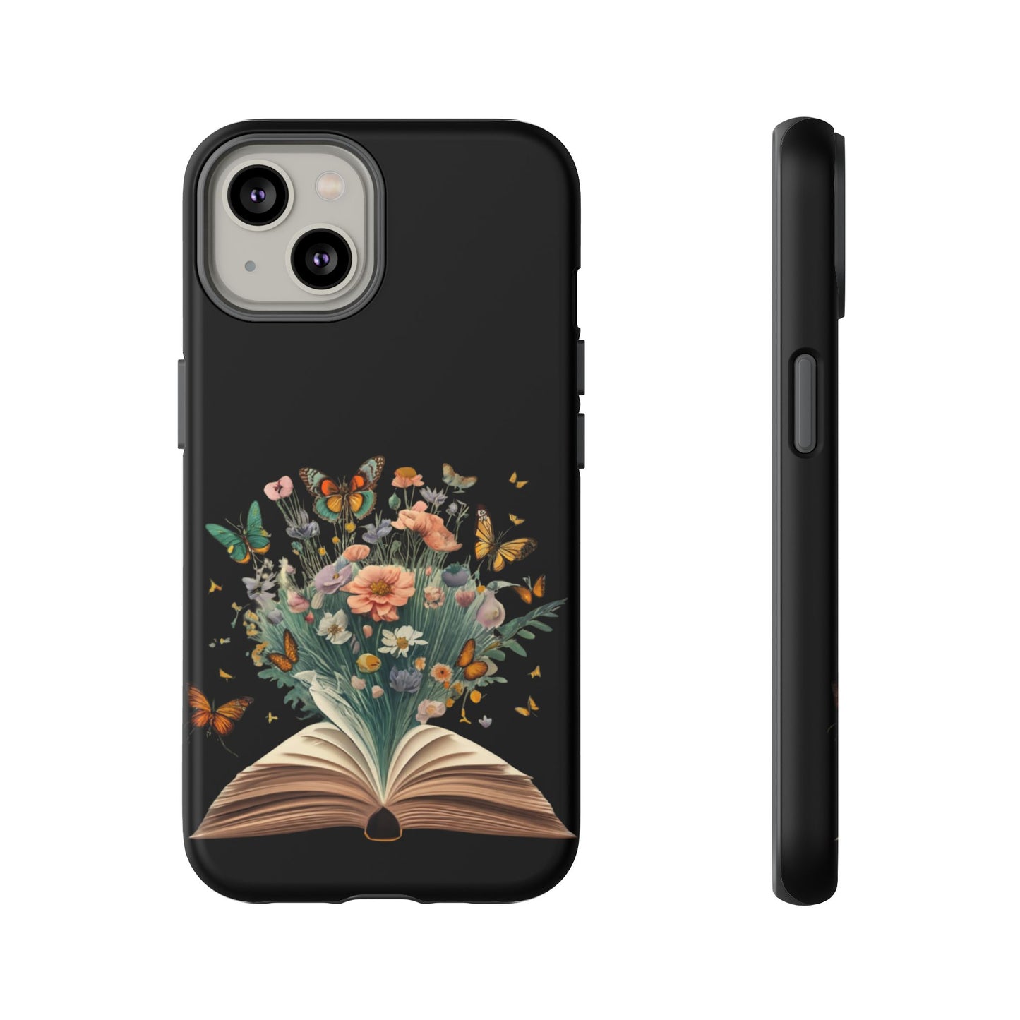 Book and wildflowers iPhone 15 | Floral iPhone 15 Case